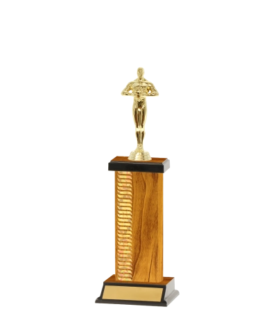 Capped Wave Pattern Trophy