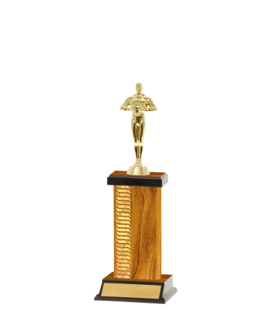 Capped Wave Pattern Trophy