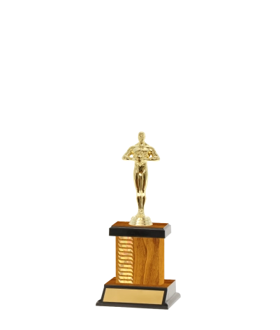 Capped Wave Pattern Trophy