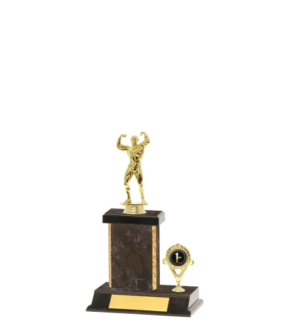Capped Gold Edged Trophy