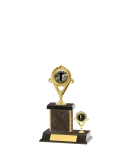 Capped Gold Edged Trophy