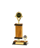 Capped Gold Edged Trophy