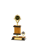 Capped Gold Edged Trophy