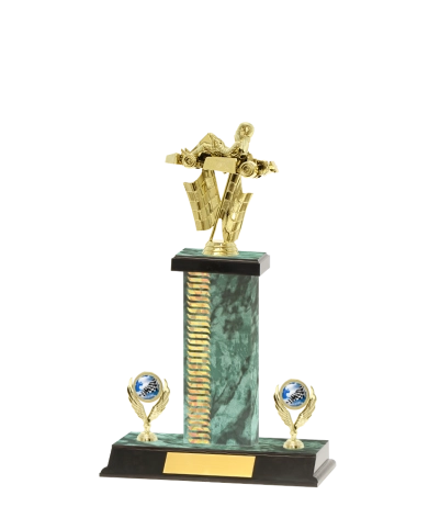Capped Wave Pattern Trophy