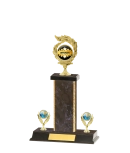 Capped Gold Edged Trophy