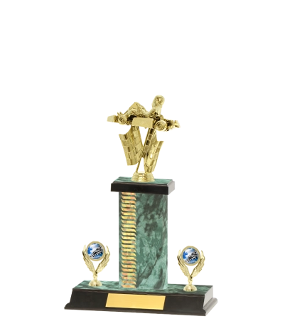 Capped Wave Pattern Trophy