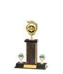 Capped Gold Edged Trophy
