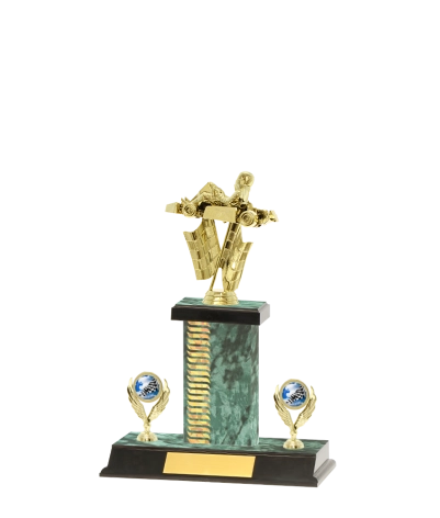 Capped Wave Pattern Trophy