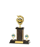 Capped Gold Edged Trophy