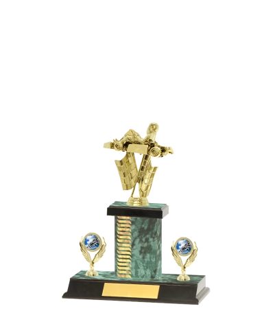 Capped Wave Pattern Trophy