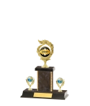 Capped Gold Edged Trophy