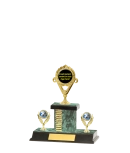 Capped Wave Pattern Trophy