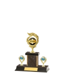 Capped Gold Edged Trophy