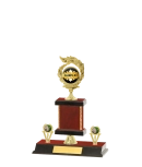 Capped Gold Edged Trophy