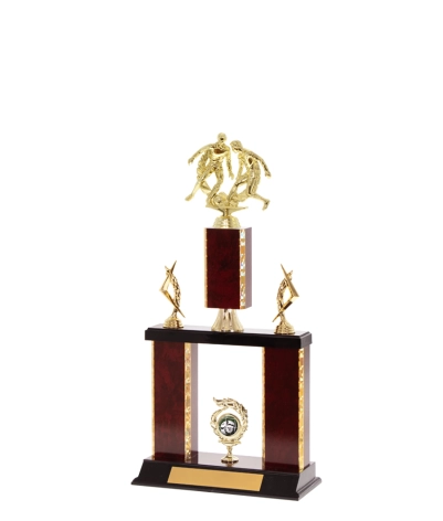 Tiered Gold Edge Trophy