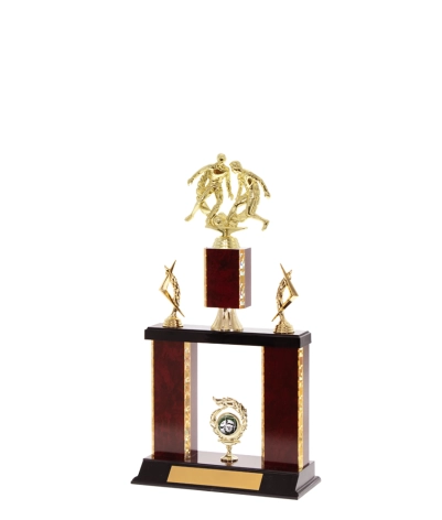 Tiered Gold Edge Trophy