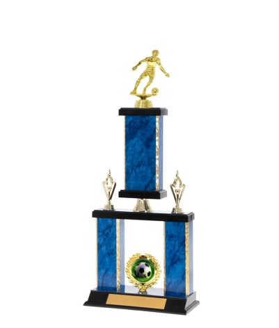 Tiered Gold Edge Trophy