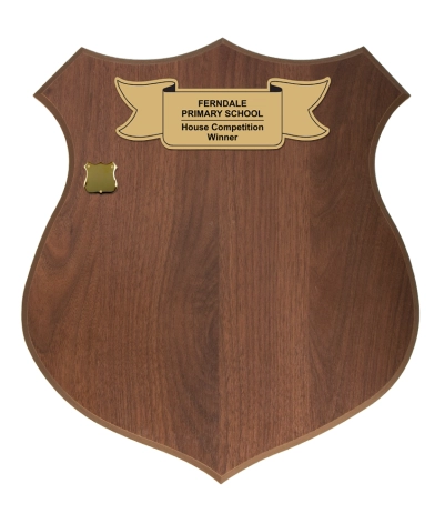 Veneer Walnut Shield