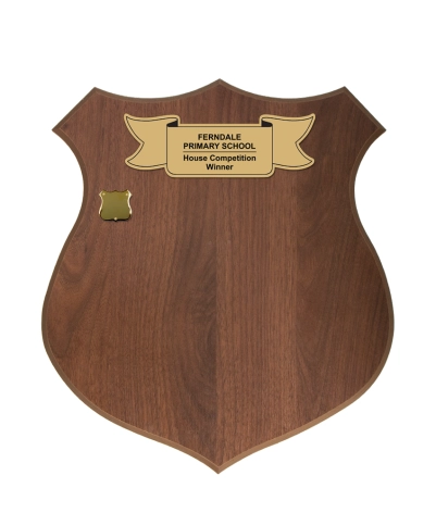Veneer Walnut Shield