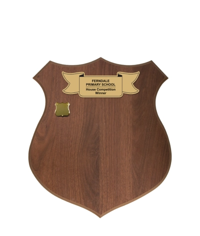 Veneer Walnut Shield