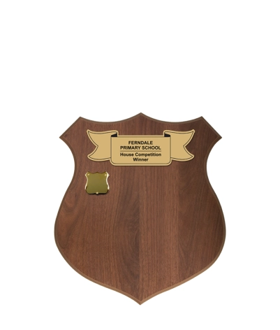 Veneer Walnut Shield