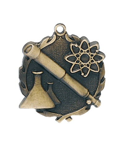 Science - Gold 3D Medal