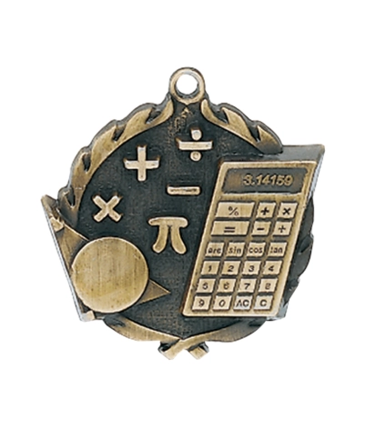 Maths - Gold 3D Medal