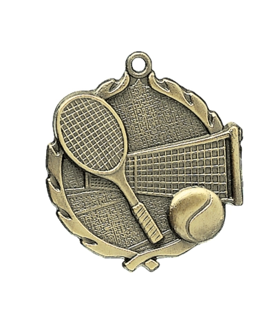 Tennis - Gold 3D Medal