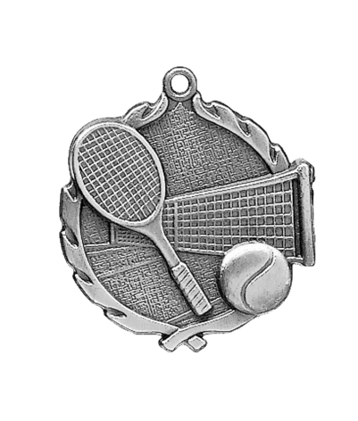 Tennis - Silver 3D Medal