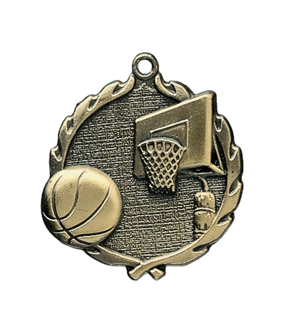 Basketball - Gold 3D Medal