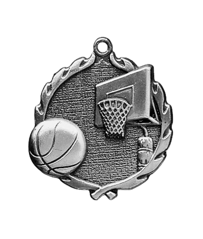 Basketball - Silver 3D Medal
