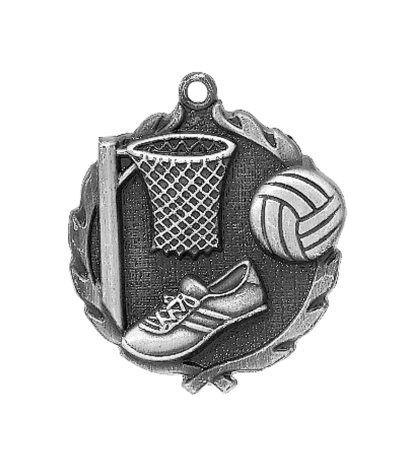 Netball - Silver 3D Medal