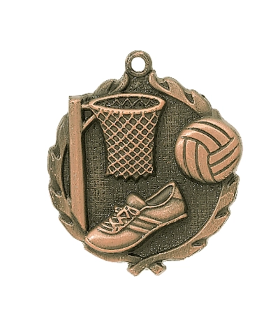 Netball - Bronze 3D Medal