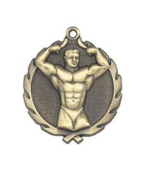 Body Building (M) - Gold 3D Medal