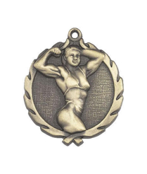 Body Building (F) - Gold 3D Medal