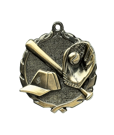Baseball - Gold 3D Medal