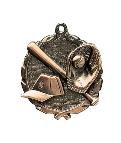 Baseball - Bronze 3D Medal