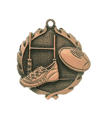 Rugby - Bronze 3D Medal
