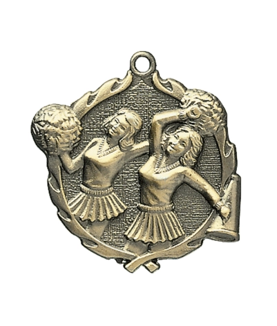 Cheerleading - Gold 3D Medal