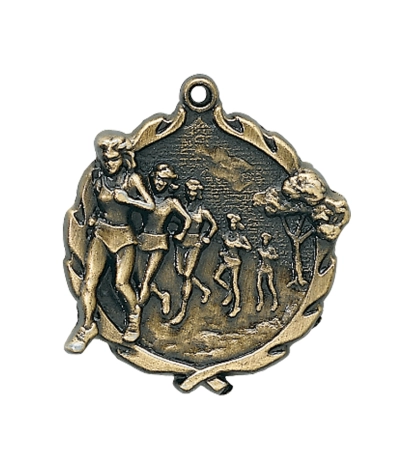 Cross Country (F) - Gold 3D Medal