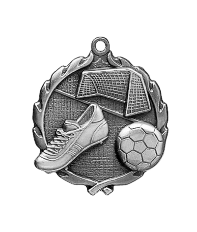 Soccer - Silver 3D Medal