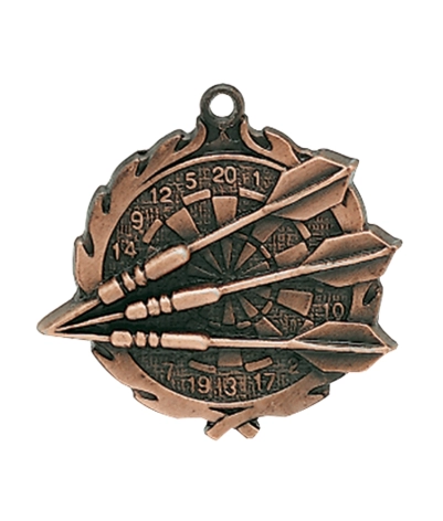 Darts - Bronze 3D Medal