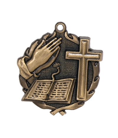 Bible Cross - 3D Medal