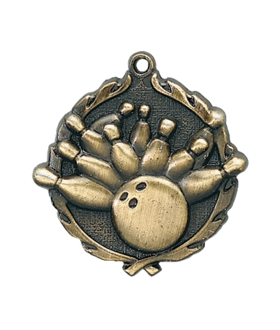 Ten Pin Bowling - Gold 3D Medal