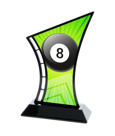 Acrylic Printed 8 Ball BK