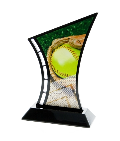 Acrylic Printed Softball BK