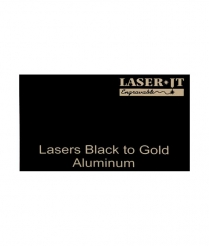 Black/Gold LaserIT <BR>Aluminum 300x600x0.5mm