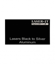 Black/Silver LaserIT <BR>Aluminum 300x600x0.5mm
