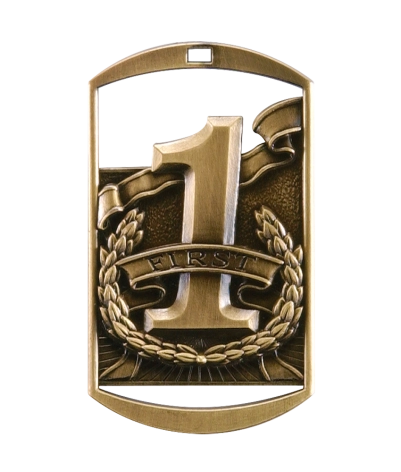 1st Place - Gold Dog Tag Medal