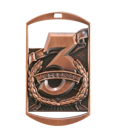 3rd Place - Bronze Dog Tag Medal